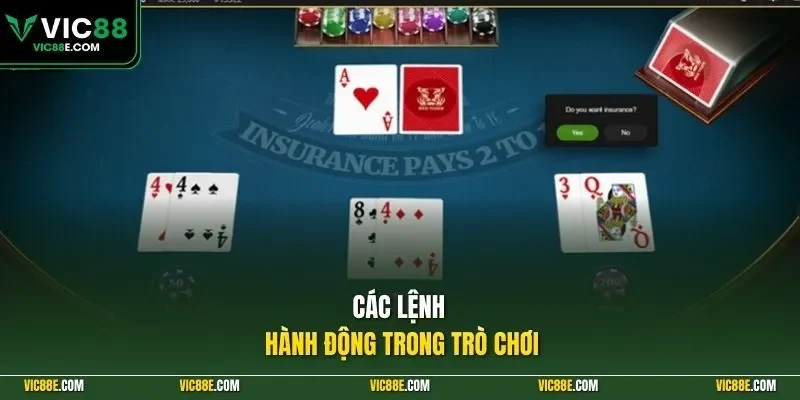 Các lệnh hành động trong trò chơi