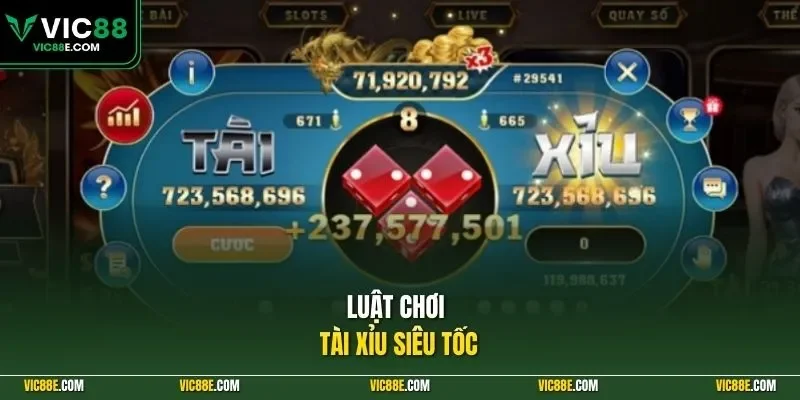 Luật chơi tài xỉu siêu tốc