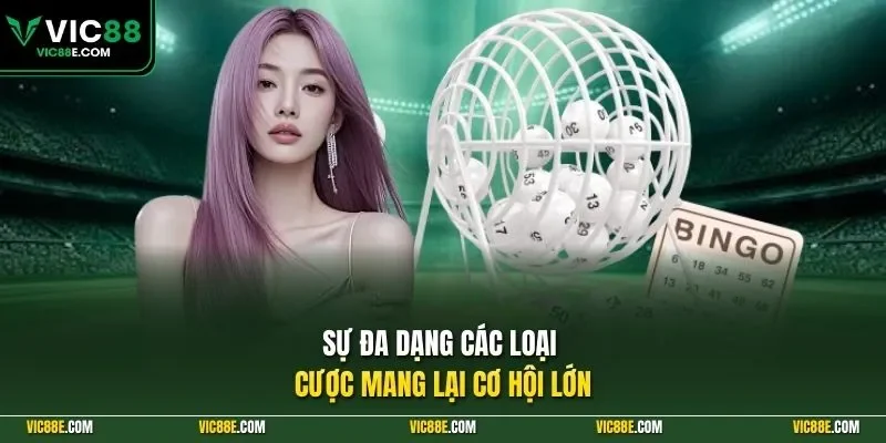 Sự đa dạng các loại cược mang lại cơ hội lớn