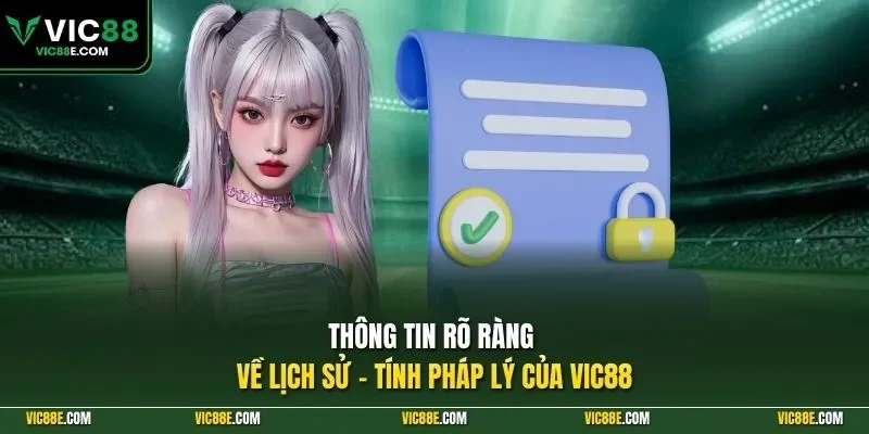 Thông tin rõ ràng về lịch sử và tính pháp lý của VIC88