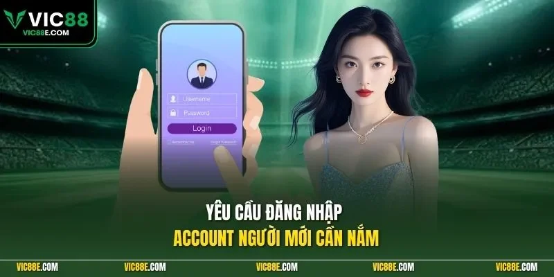 Yêu cầu đăng nhập account người mới cần nắm